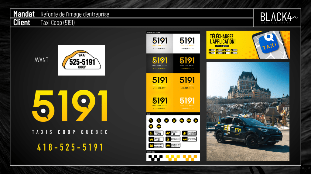 project refont de l'image de l'entreprise Taxi Coop (5191)